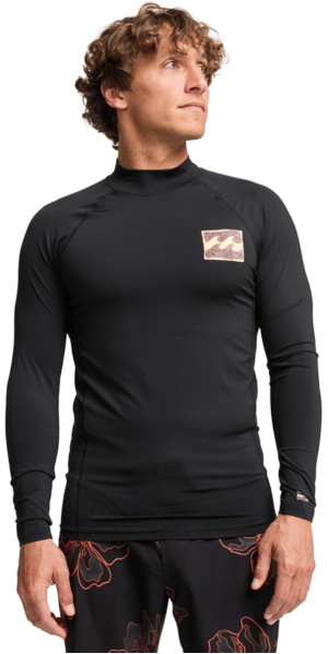 2026 Billabong Mens Re Issue Long Sleeve Rash Vest EBYWR03026 - Black